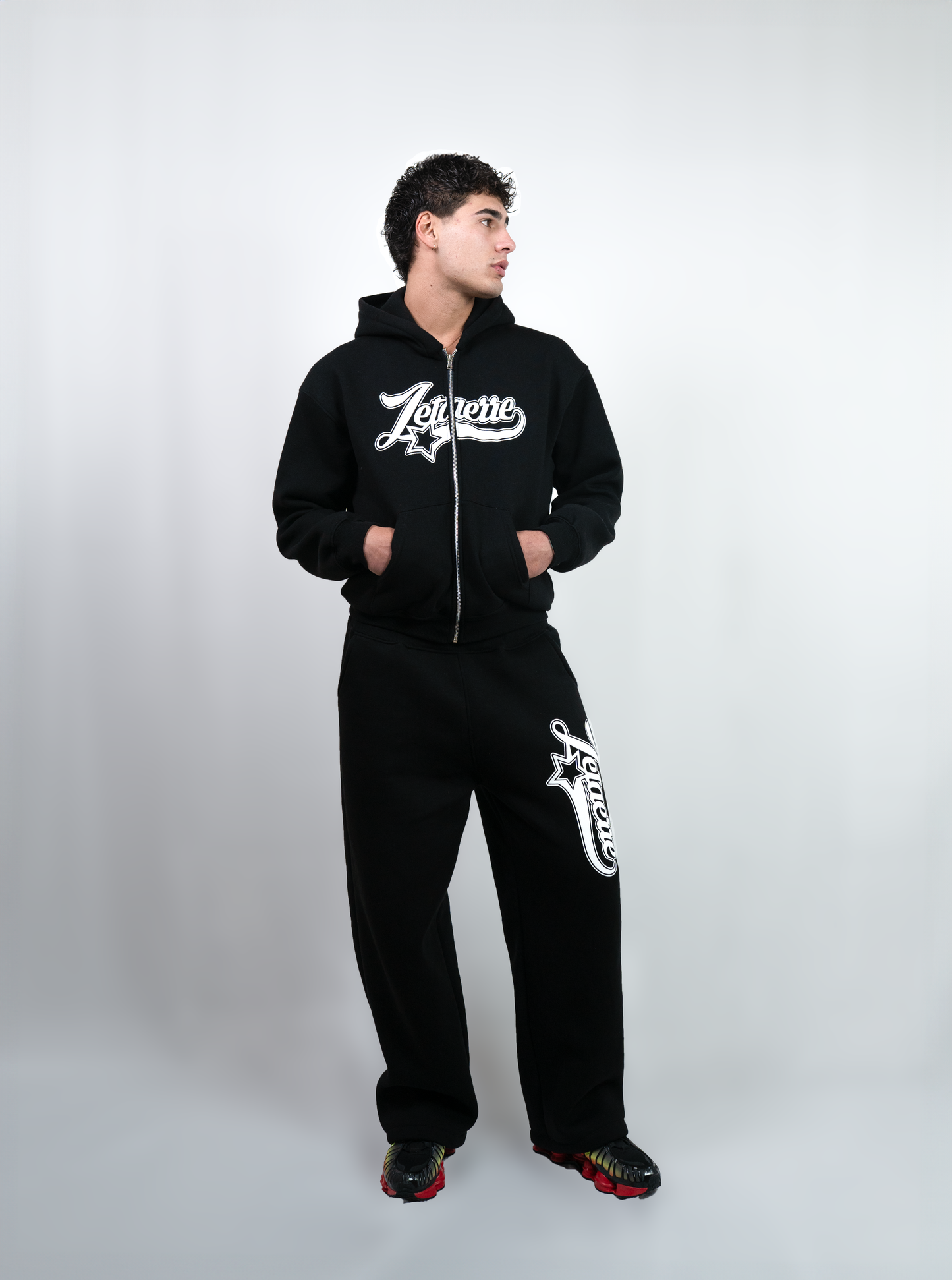 ZETAERRE STAR TRACKSUIT- BLACK